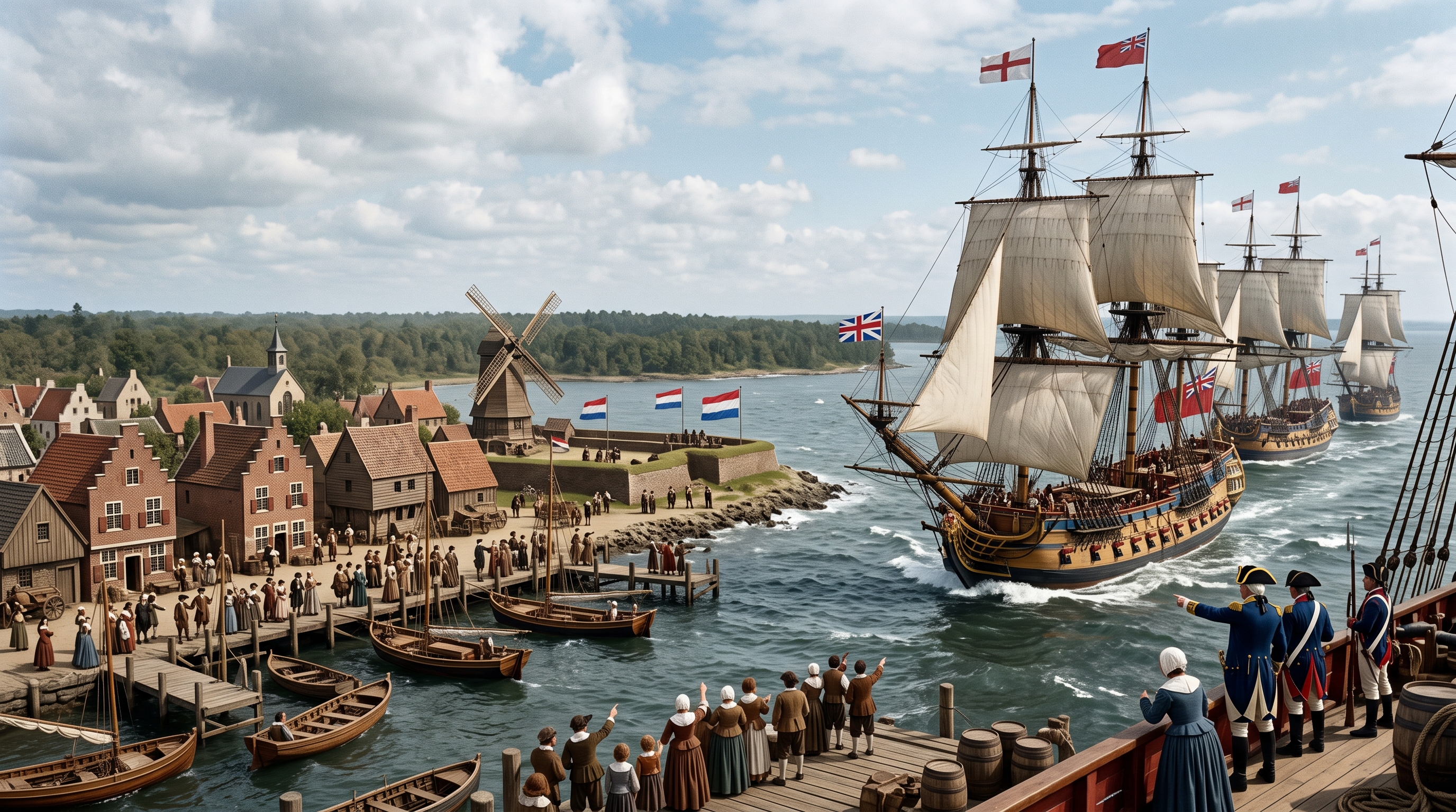 Britain sailed into New Amsterdam and demanded surrender - New York was ...