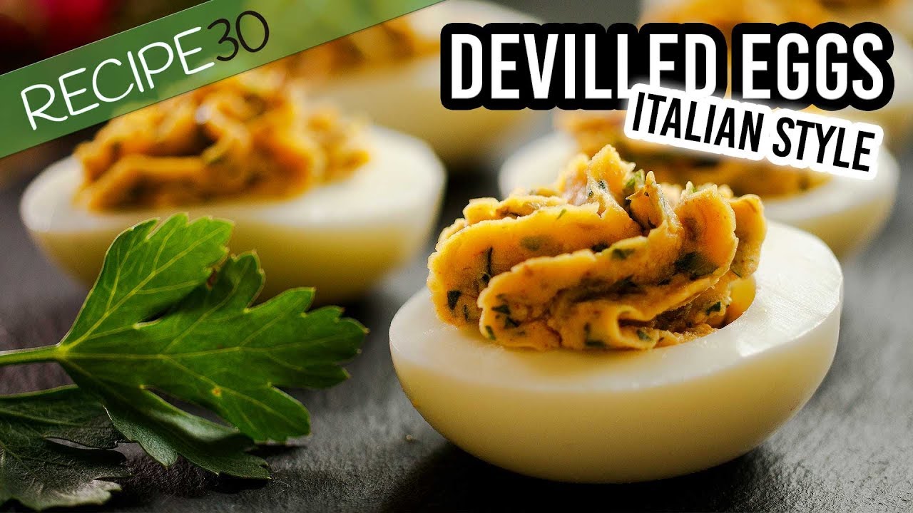 Italian deviled eggs, fast & easy