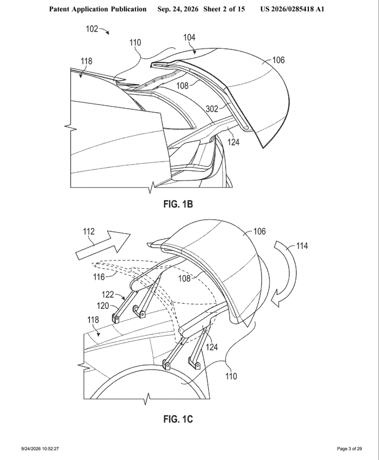 Patent suggests the Tesla Roadster might get a clever rear wing