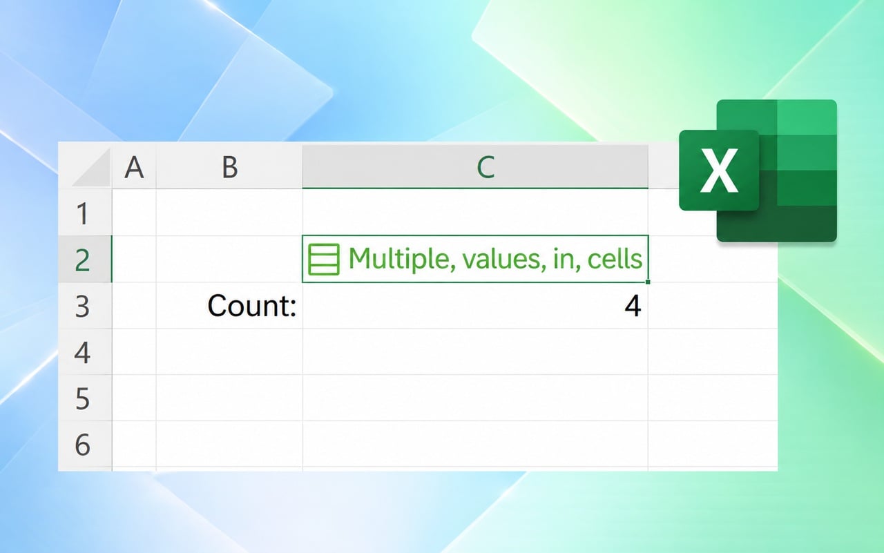 Microsoft Excel can now store multiple values in one cell