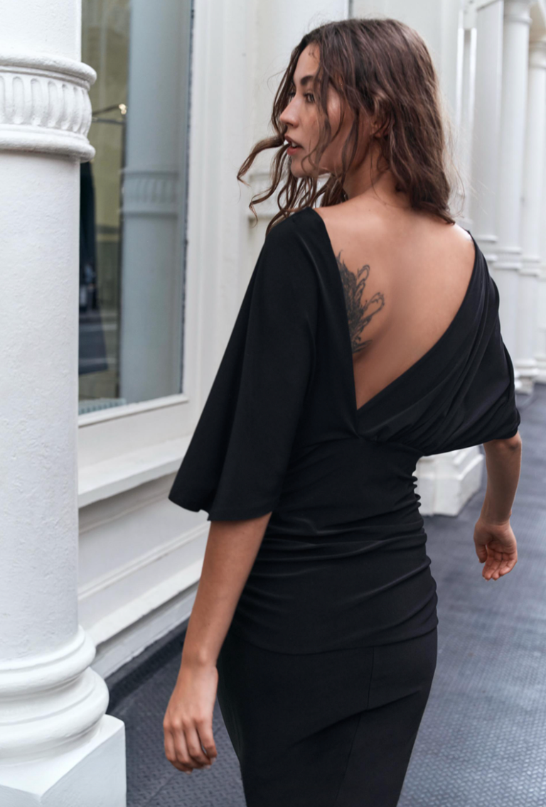 The cape sleeve dress is autumn's most flattering style: Zara's is £35 ...