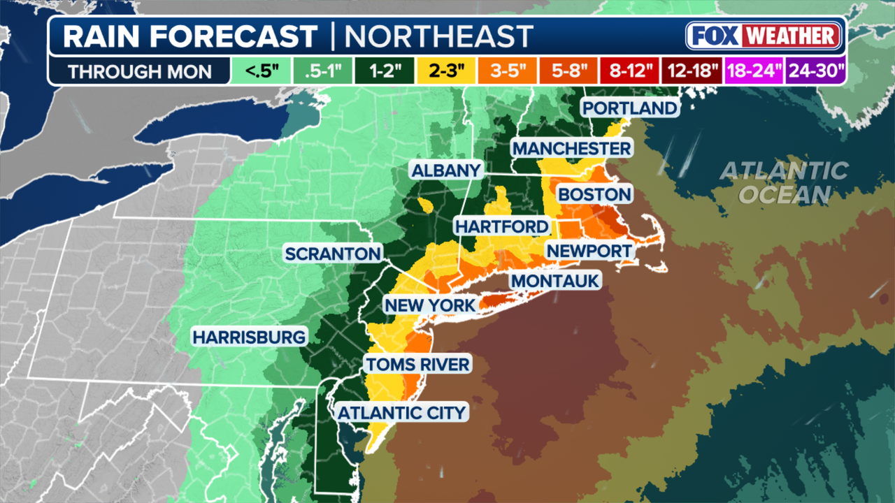 Updated NYC forecast track shows nor'easter shifting closer to Tri ...