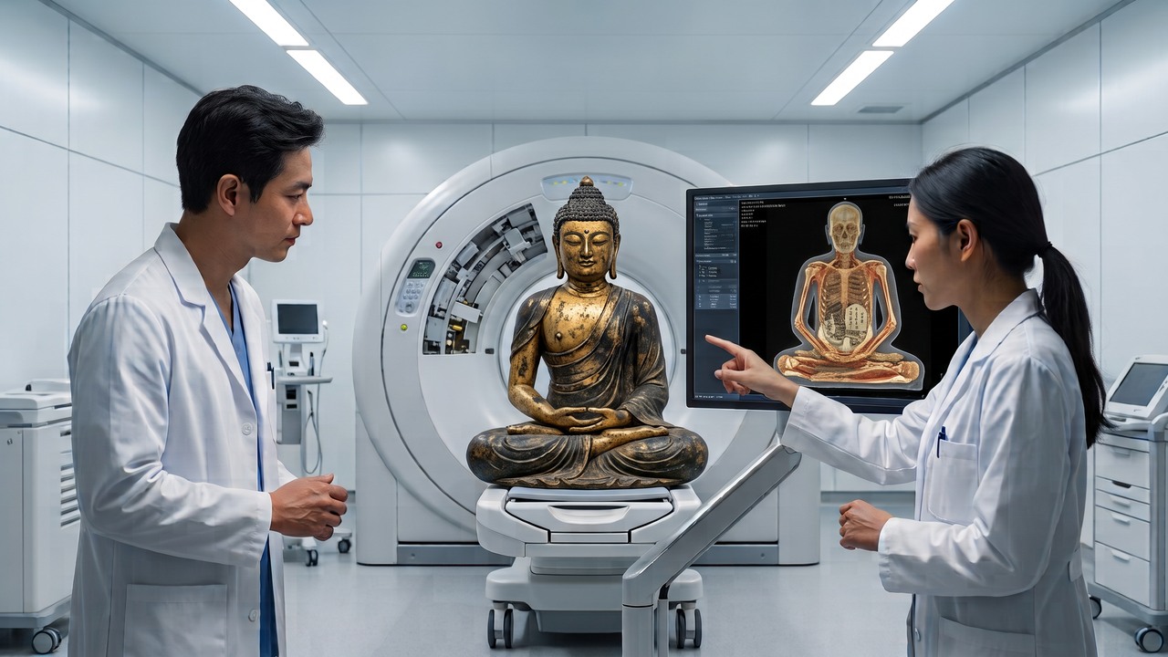 Doctors put a 1,000-year-old Buddha statue into a CT scanner - then ...