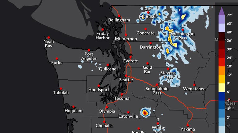 Map shows where up to 24 inches of snow could fall this weekend