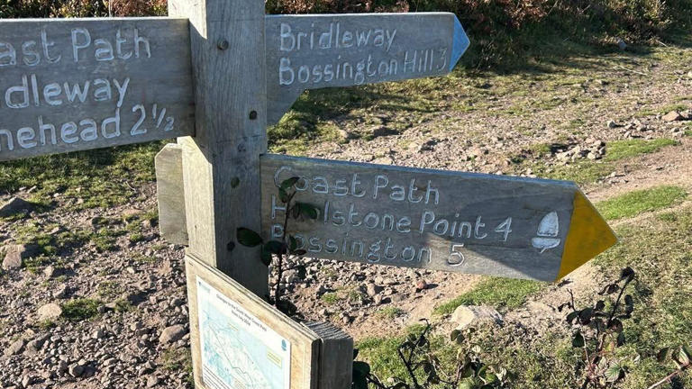 Coastal path sign that sent millions on their way up for auction