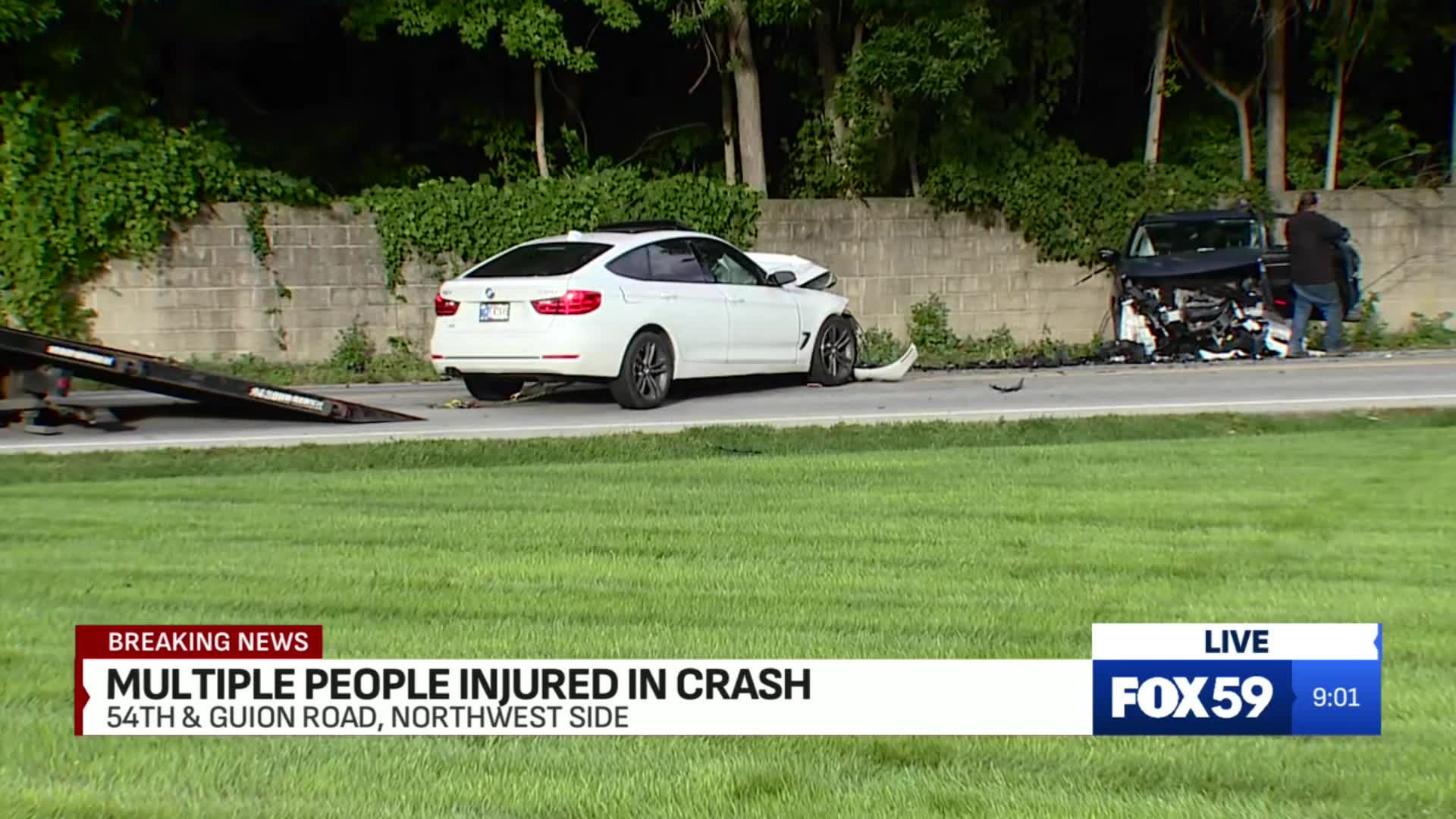 Crash under investigation on Indy's northwest side