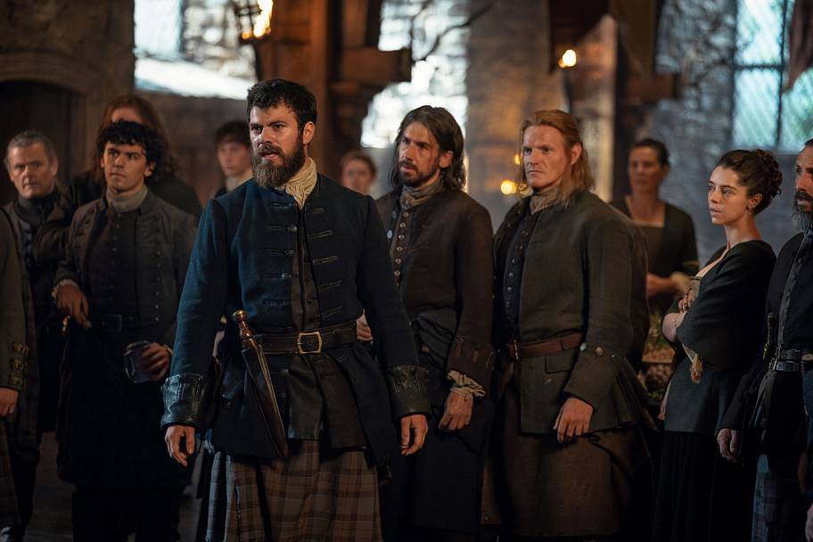 Sam Retford (“Dougal MacKenzie”) and Bobby Rainsbury (“Maura Grant”) in Outlander: Blood of My Blood season 2 episode 2. | Robert WilsonPhoto credit: Robert Wilson.