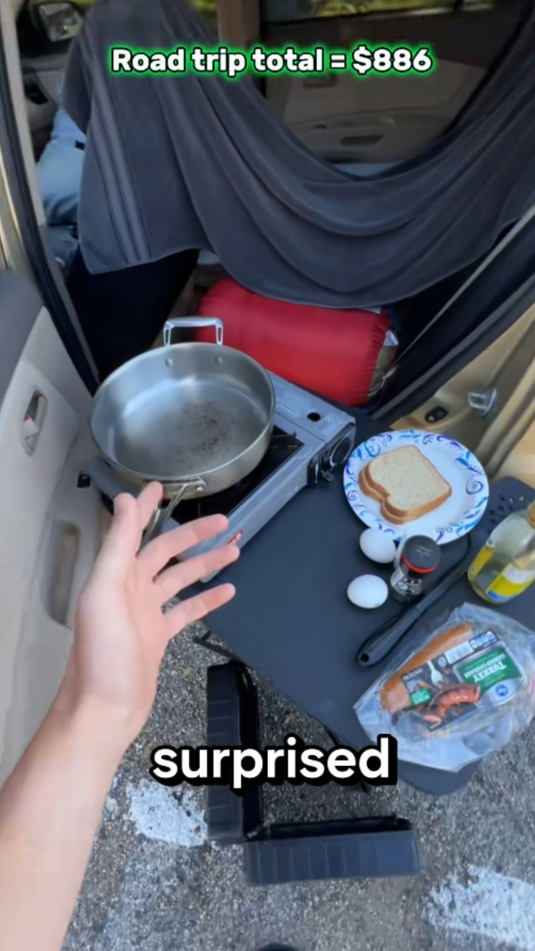 Cross country road trip budget breakdown and car camping