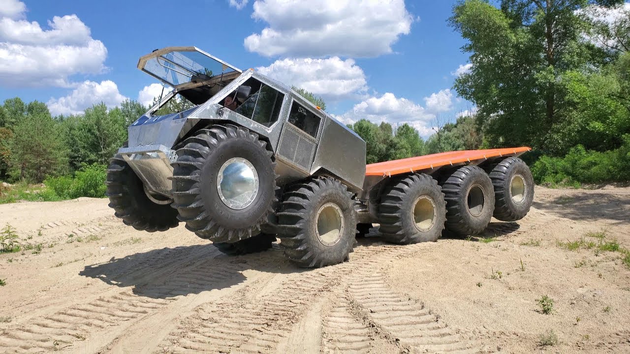 Taking the massive Sherp 10x10 off road