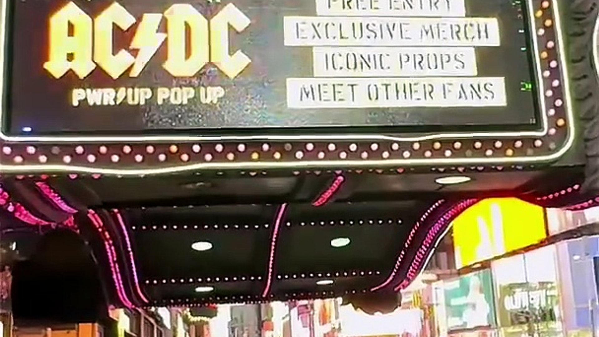 AC/DC brings the PWR/UP pop up to Times Square ahead of MetLife Stadium ...
