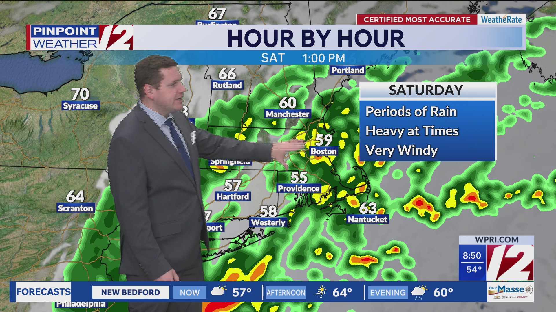 WPRI 12 weather forecast 9/25/26: Strong winds, heavy rain ahead this ...
