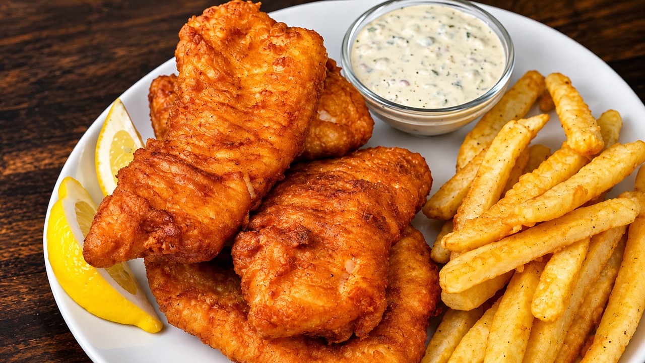 I tried making fish and chips extra crispy at home - the secret was a ...