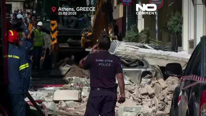 Explosion near Acropolis collapses building in Athens’ Plaka, injuring two