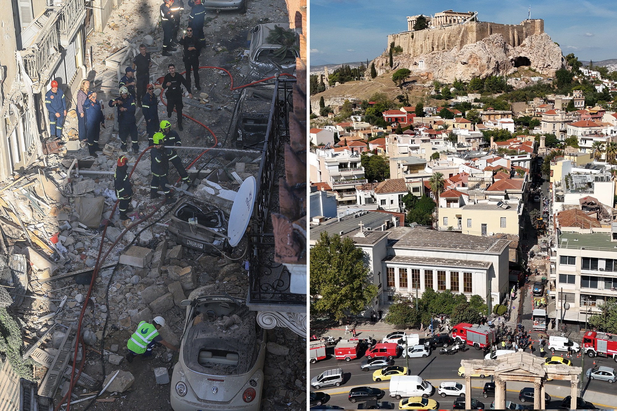 Explosion near Acropolis in Greece injures at least 2 people, collapses ...