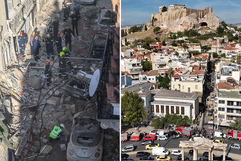 Explosion near Acropolis in Greece injures at least 2 people, collapses ...
