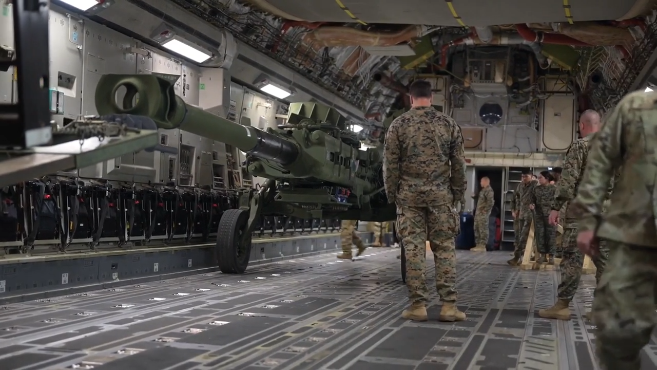 How did Western military equipment travel from US bases to the ...
