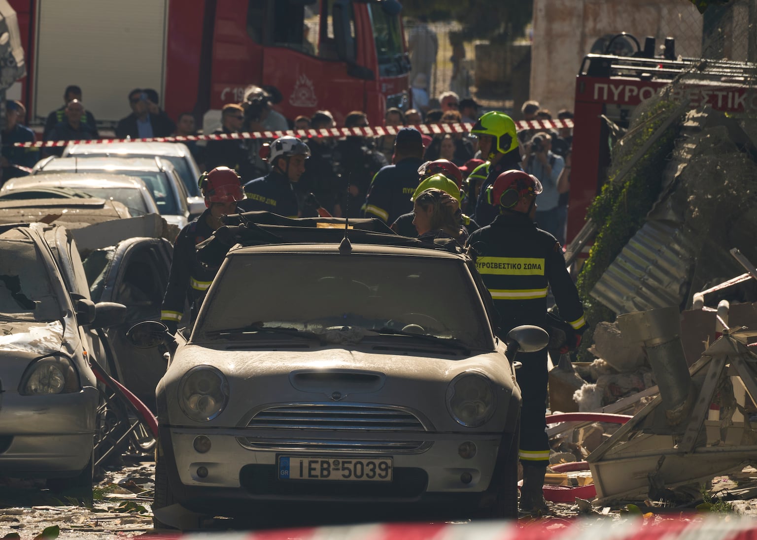 Blast near Acropolis in Greece injures two, collapses building