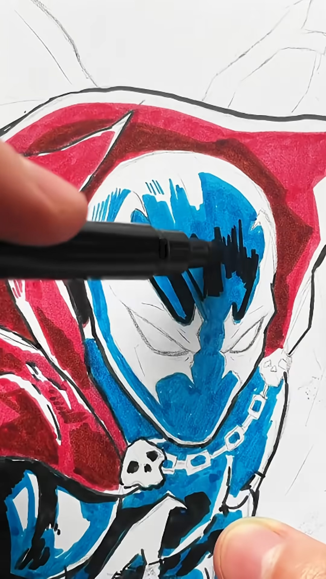 Creative art challenge using inexpensive markers