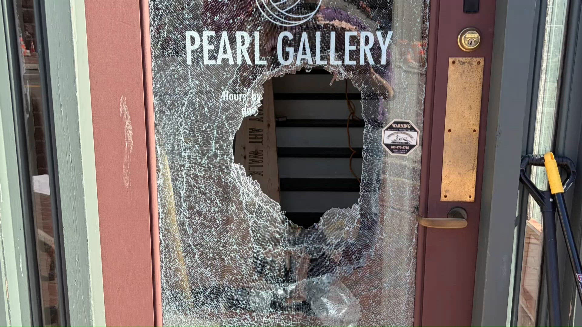 Portland police investigate several damaged downtown businesses