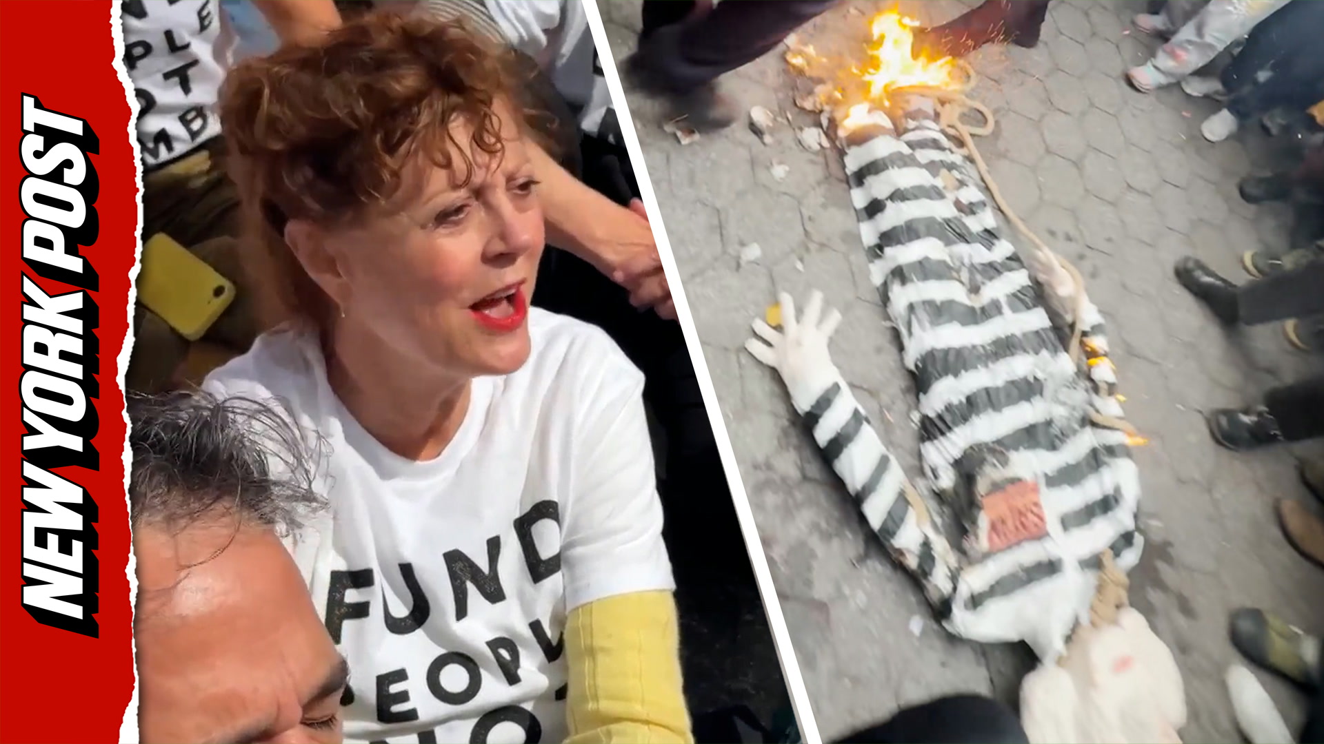 Susan Sarandon arrested after anti-Netanyahu protests escalate ...