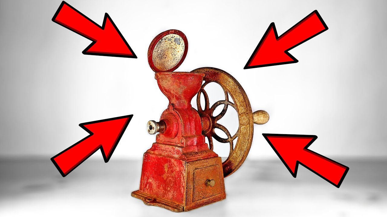 Rusty coffee grinder restoration