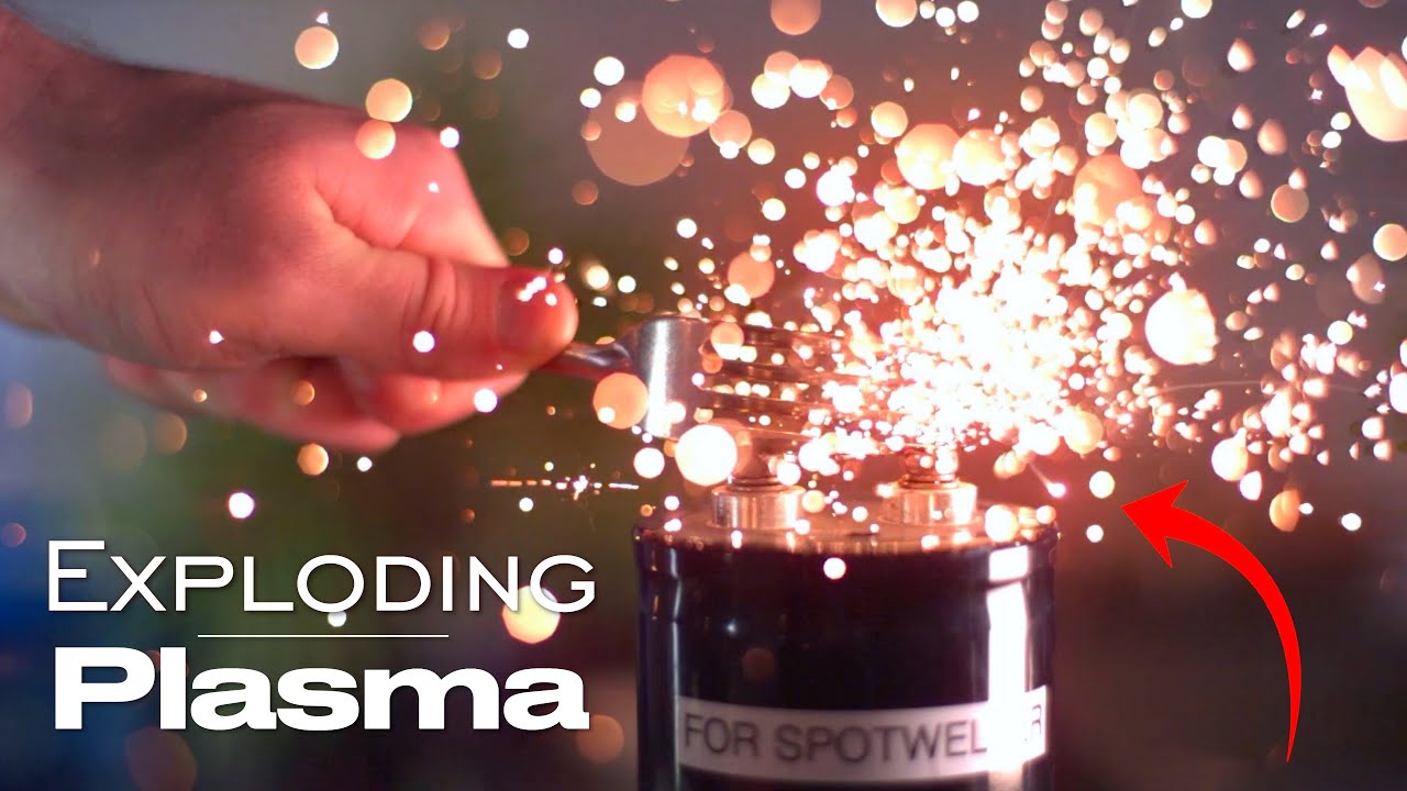 Plasma Explosions Warped 400X Slower