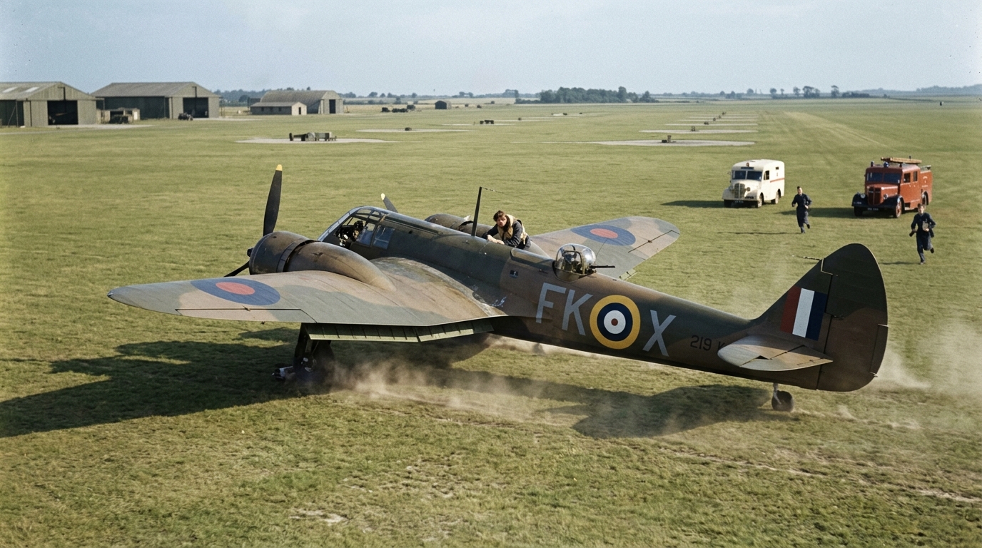 150 MPH landing: The Blenheim gunner who saved his wounded pilot