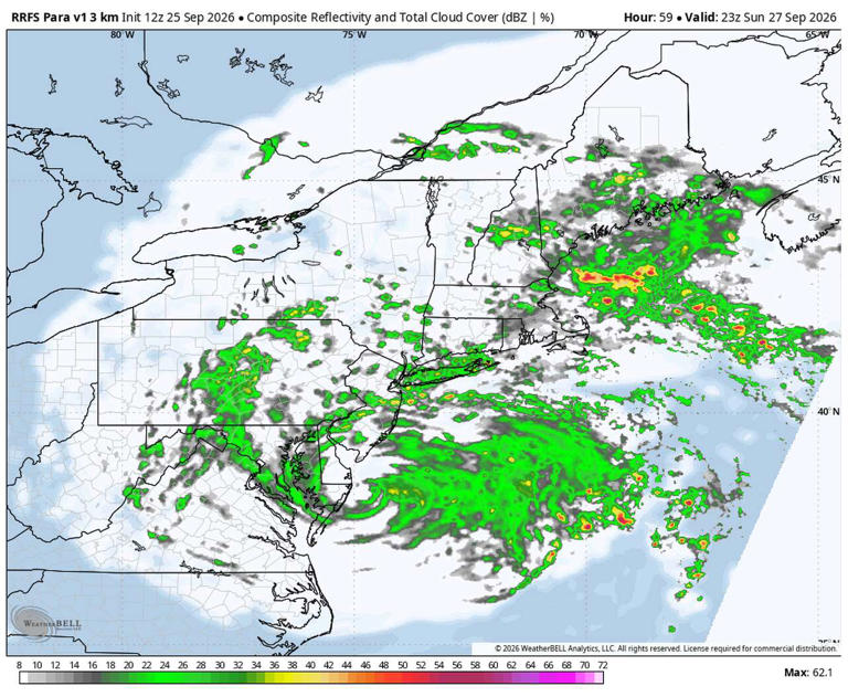 Connecticut nor'easter rain timeline: When the heaviest rain will fall