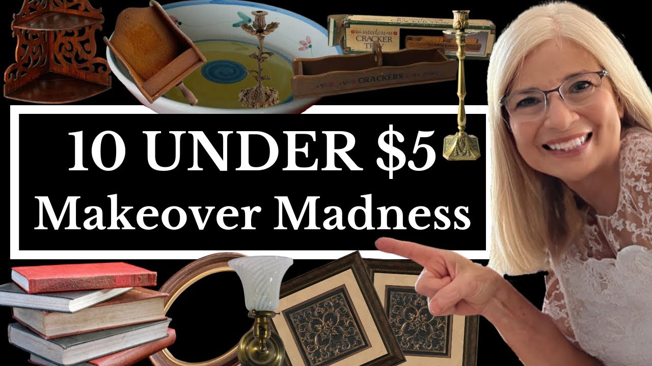 Thrift store makeover madness: 10 upcycling home decor DIY projects