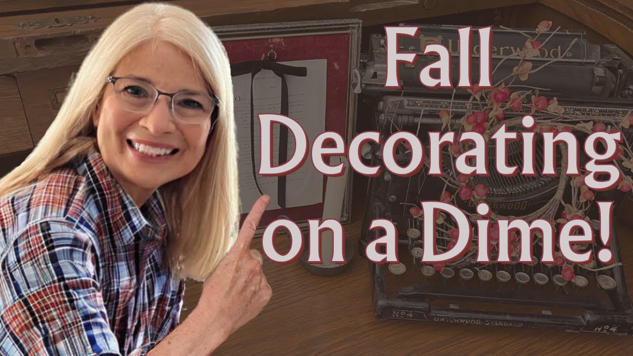 Autumn decorating with second-hand finds