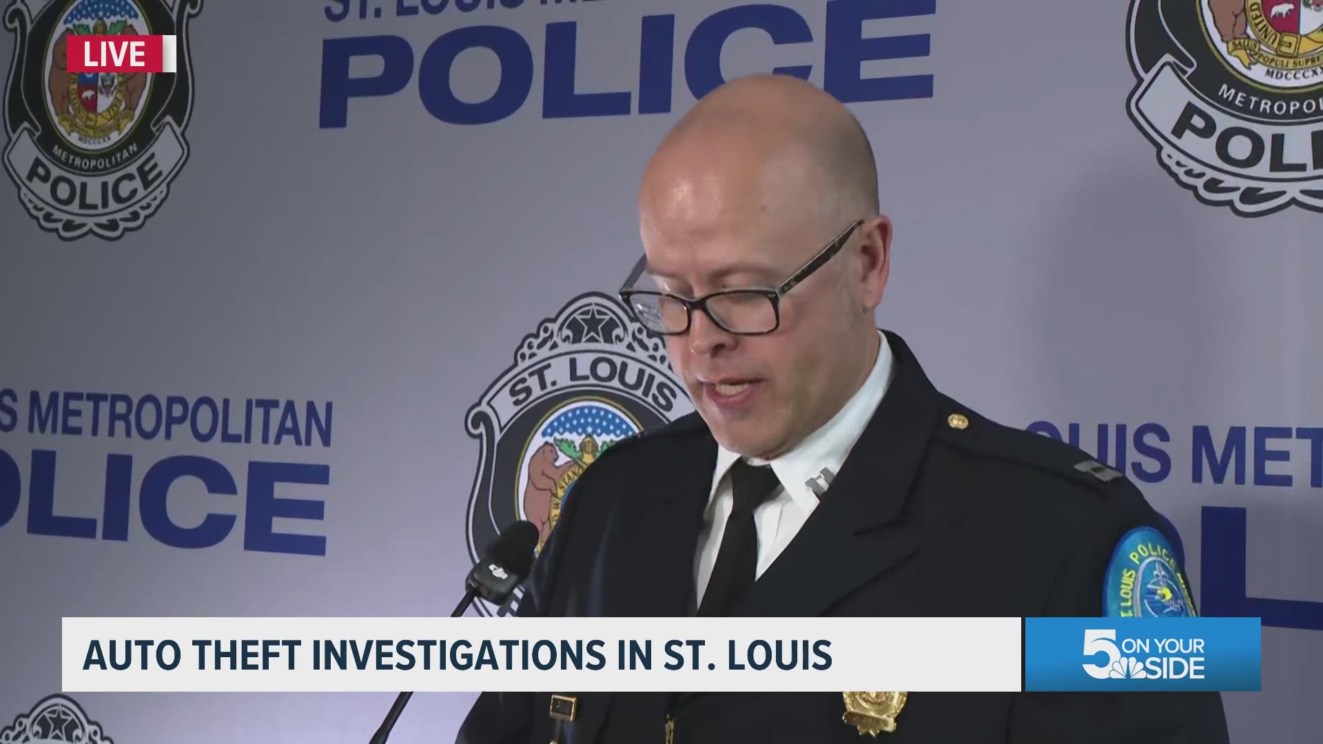 St. Louis police on recent auto-theft investigation, arrests | Full ...