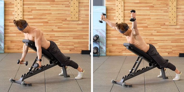 Incline Y-raises build bigger shoulders and a statuesque back with ...