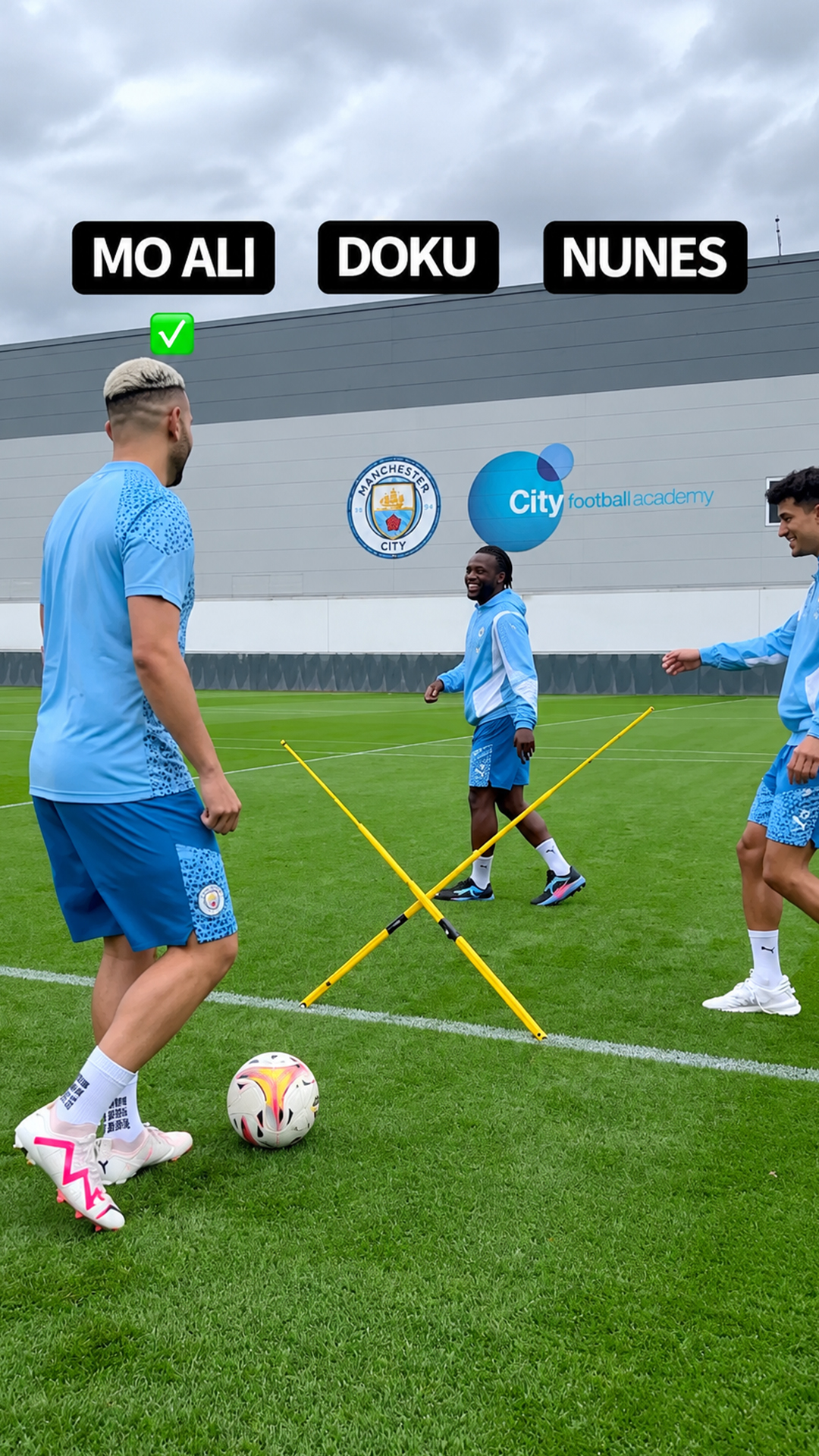 Precision passing challenge with Manchester City stars