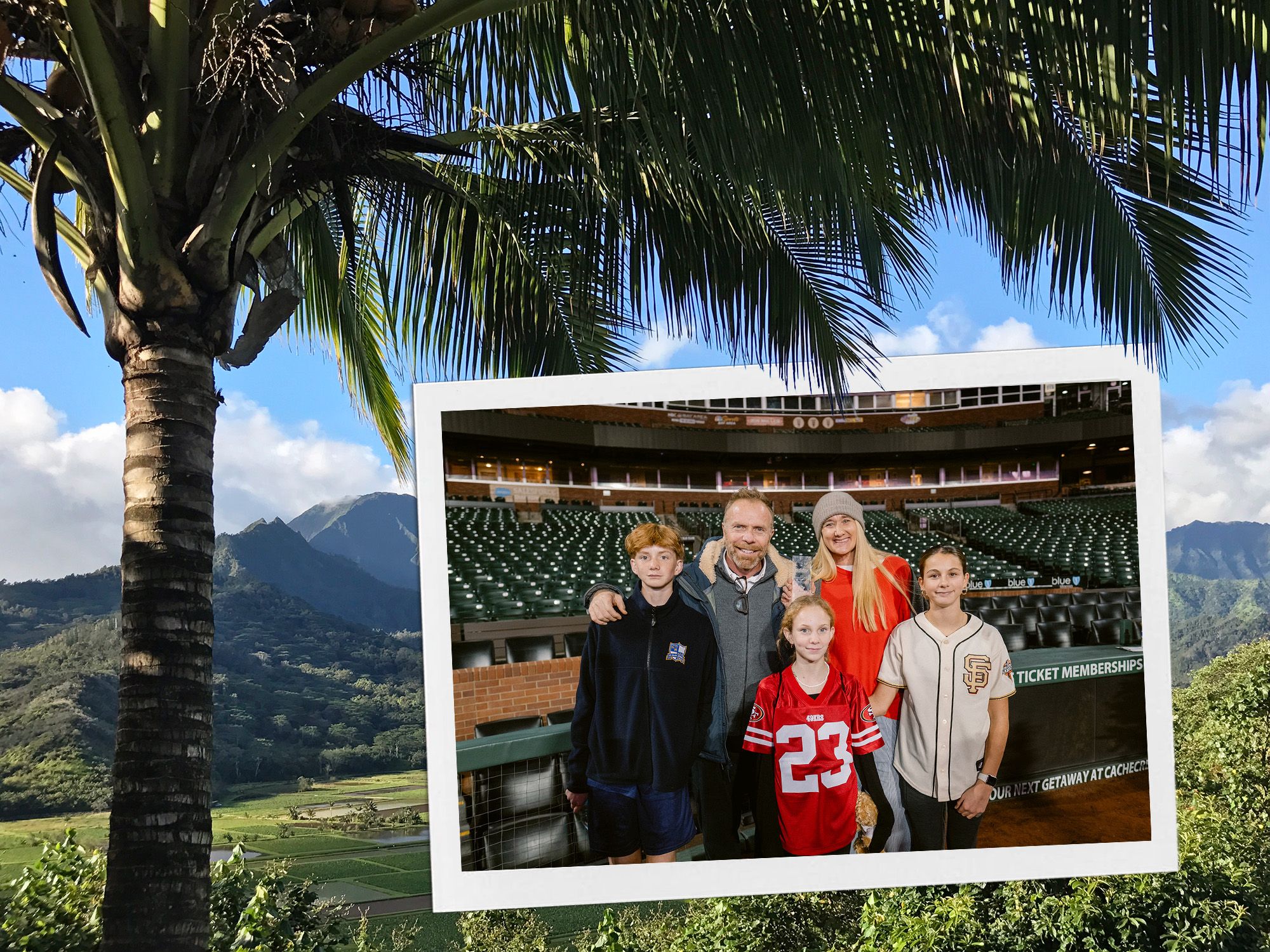 How an Olympic gold medalist spent her family vacation on Kauai with three teenagers