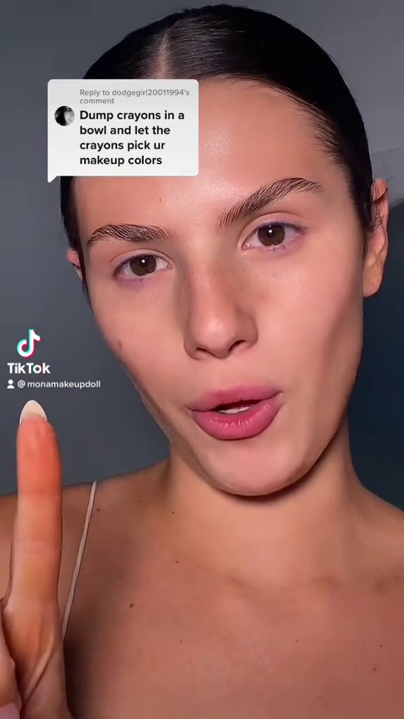 I let random crayons choose my full face makeup look