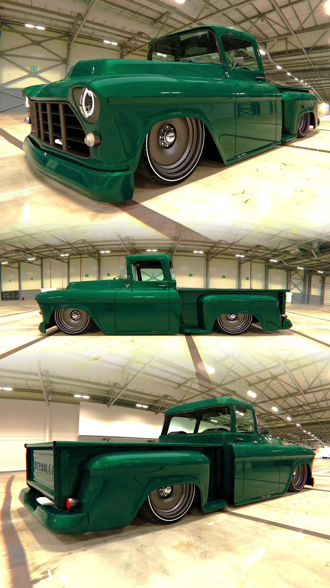 Classic Chevy truck reimagined with a modern style