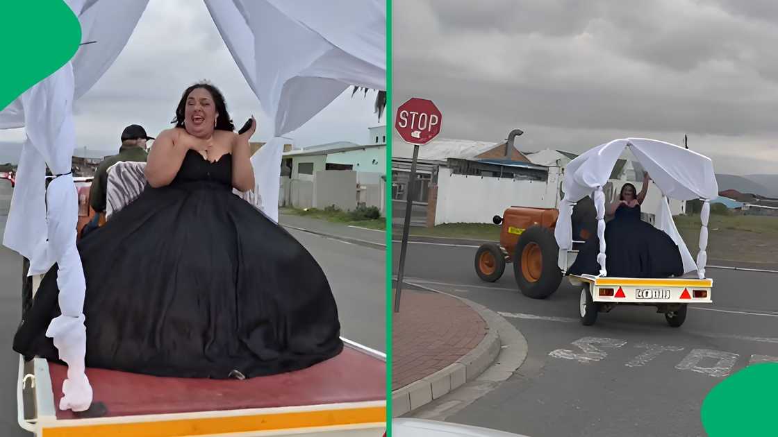 The showstopper: Learner makes unique matric dance entry in tractor ...