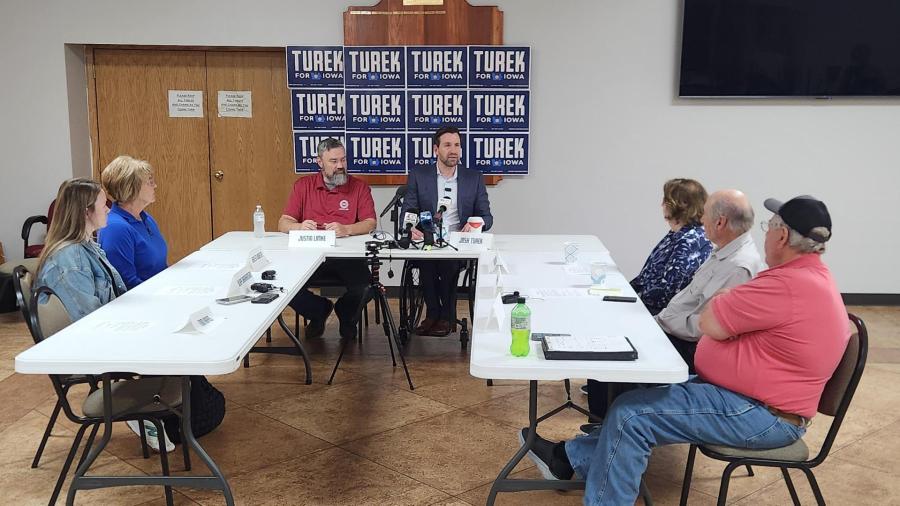 Josh Turek talks rising fuel costs, inflation at Des Moines roundtable
