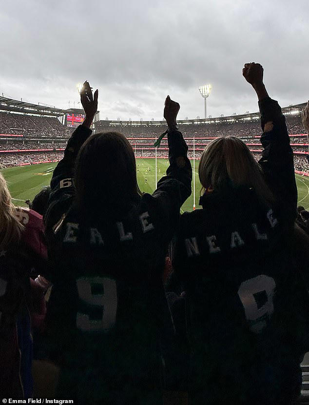 Brisbane Lions' newest WAG Emma Field shows support for boyfriend ...