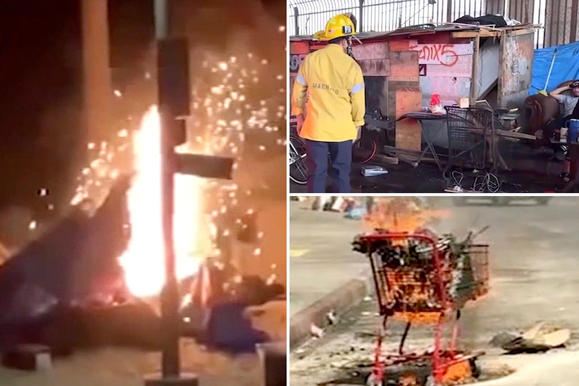 Firefighters stretched to breaking point after homeless people spark ...