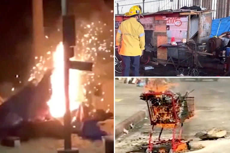 Firefighters stretched to breaking point after homeless people spark ...