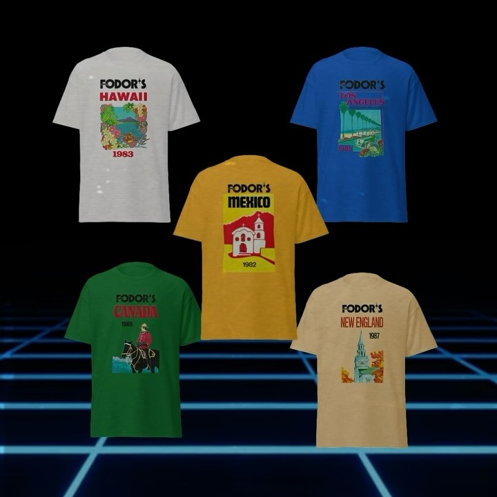 Fodor’s Travel releases a vintage t-shirt collection inspired by 1980s ...