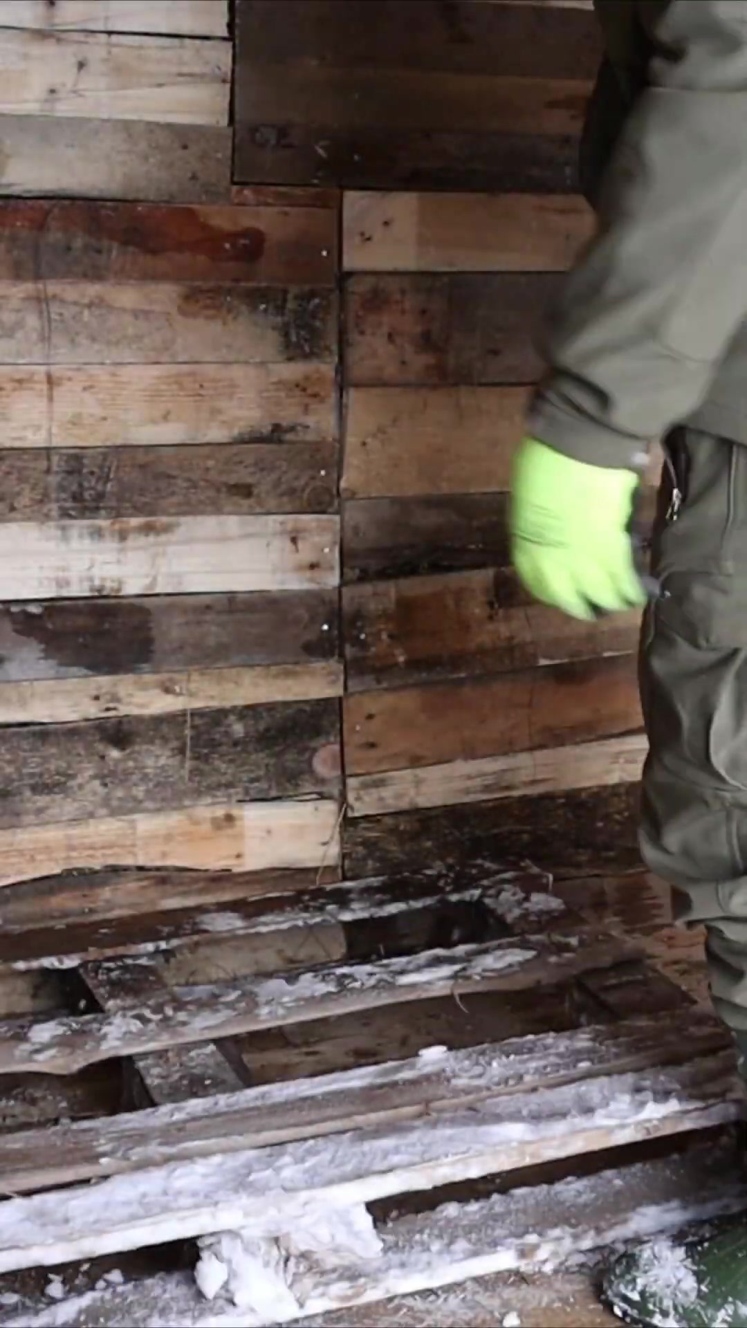 Building a cozy off grid winter cabin | DIY door, window & insulation