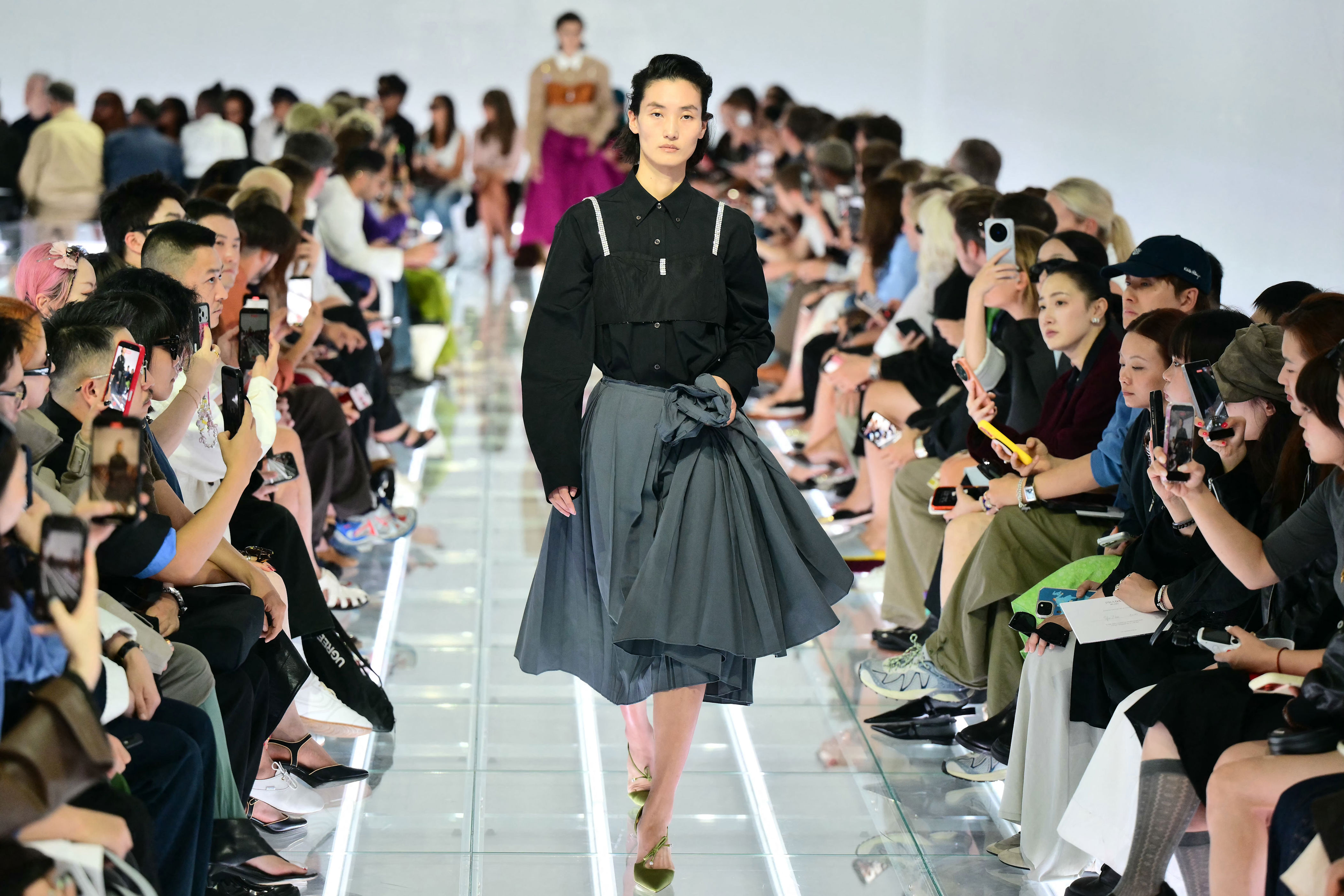 Prada’s skirts take center stage at Milan Fashion Week S/S 2027