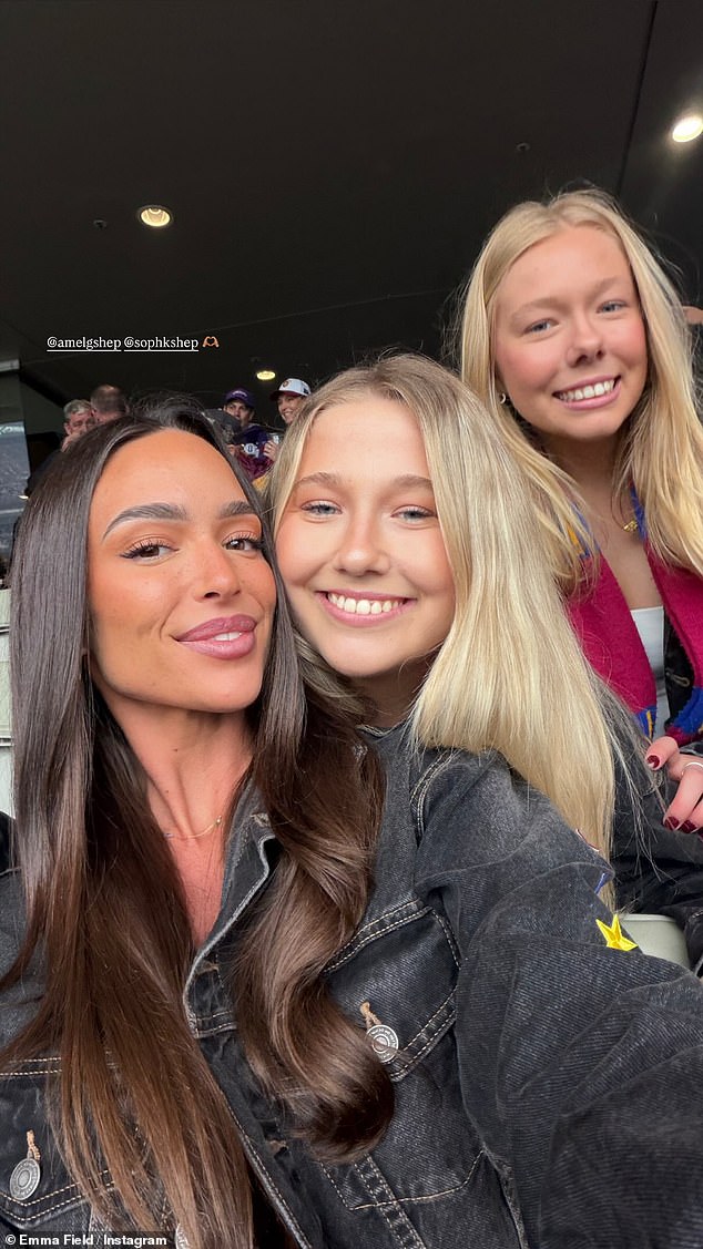 Brisbane Lions' newest WAG Emma Field shows support for boyfriend ...
