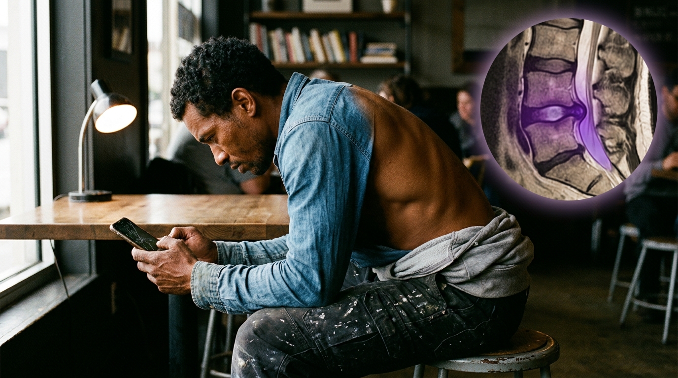 Prolonged motionless sitting silently starves spinal discs that cannot heal