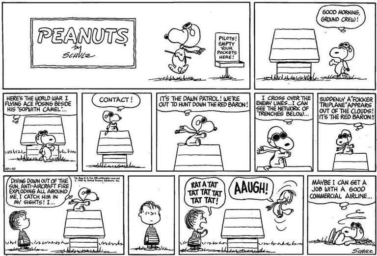 2 of the Peanuts' greatest running gags originated in this 60-year-old ...