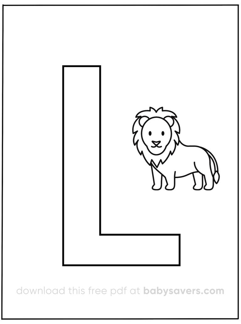Letter Coloring Page — Illustration 5