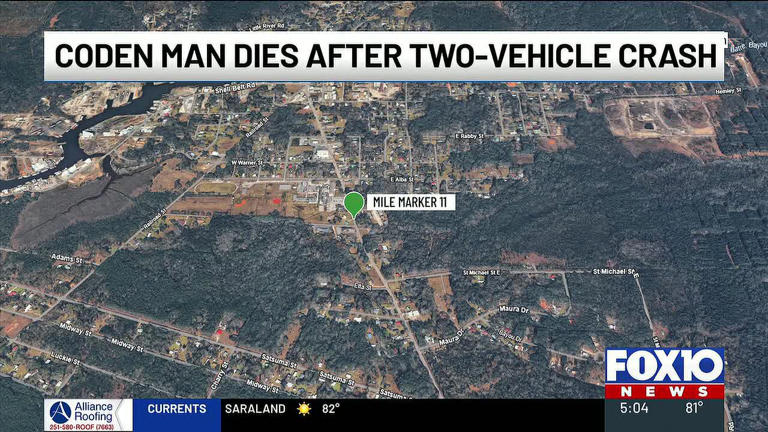 Coden man dies after crash on Alabama 188