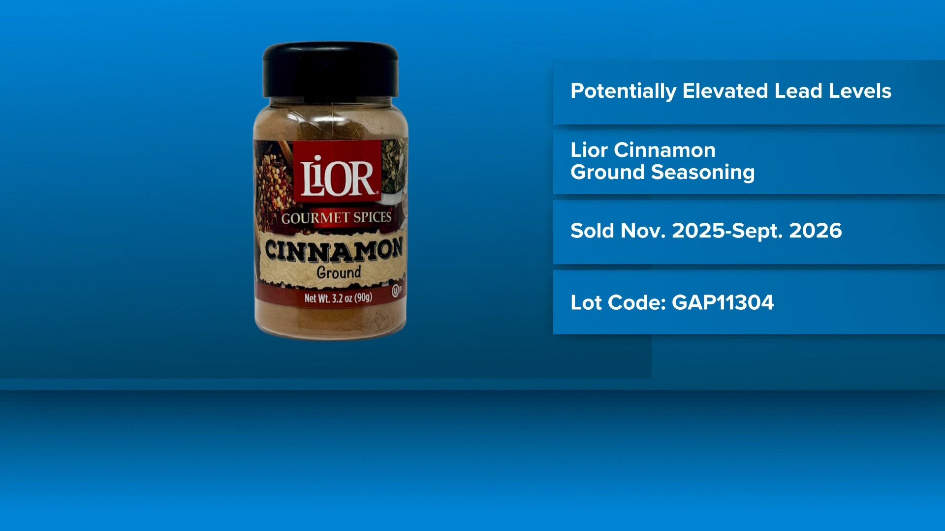 Check your spice rack: Ground cinnamon recalled over lead concerns